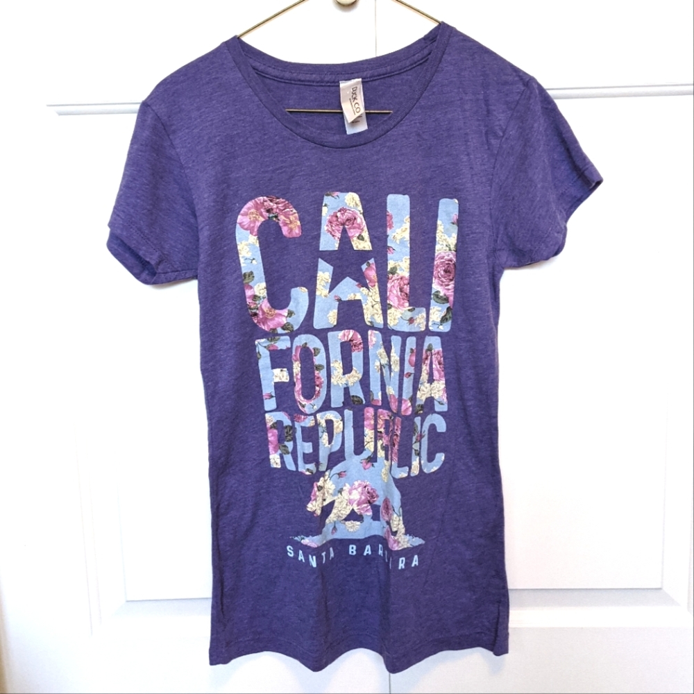 DUCK CO Purple California Republic T-shirt